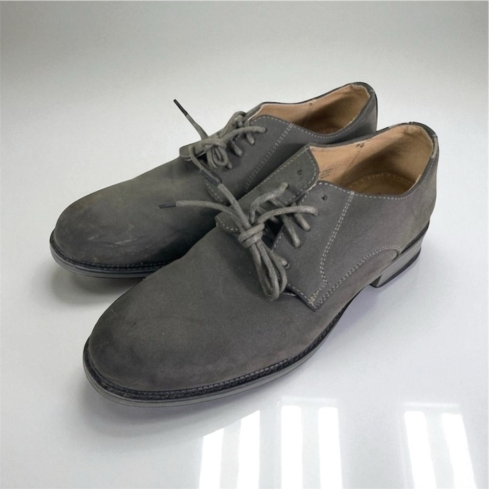 Dexter Leather‎ Sock Balance Shoes Men's Gray Size 9.5 Slip-On Loafers